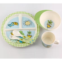 (BC-MK1003) Fashinable Design réutilisable mélamine Kids Cute Dinner Set